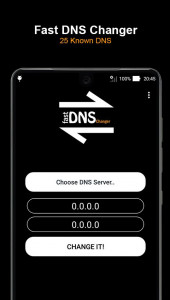 اسکرین شات برنامه Fast DNS Changer 1