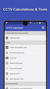 اسکرین شات برنامه CCTV Calculator and Tools 2