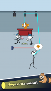 اسکرین شات 1 بازی Thief Game:Stickman Puzzle