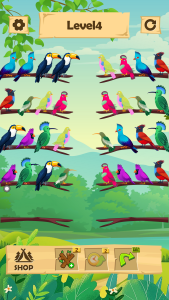 اسکرین شات 5 بازی Bird Color:Sort Puzzle Game