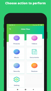 اسکرین شات برنامه Hide Files 2