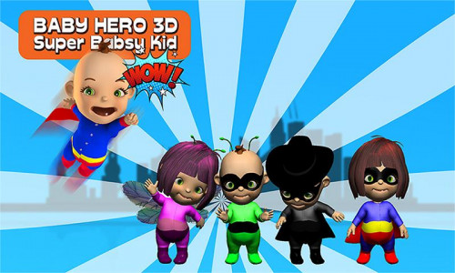 اسکرین شات بازی Baby Hero 3D - Super Babsy Kid 1