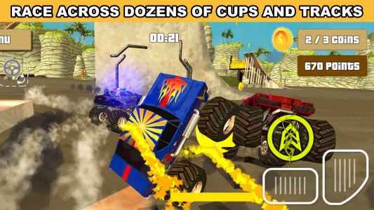 اسکرین شات بازی Monster Truck Racing Hero 3D 8