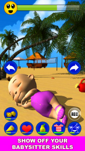 اسکرین شات بازی My Baby: Babsy at the Beach 3D 6