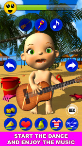 اسکرین شات بازی My Baby: Babsy at the Beach 3D 2