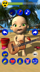 اسکرین شات بازی My Baby: Babsy at the Beach 3D 2