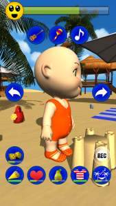 اسکرین شات بازی My Baby: Babsy at the Beach 3D 5