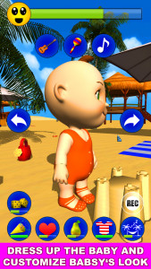 اسکرین شات بازی My Baby: Babsy at the Beach 3D 5