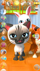 اسکرین شات 5 برنامه Talking 3 Friends Cats & Bunny