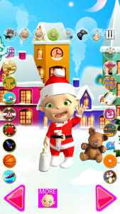 اسکرین شات بازی Talking Babsy Baby Xmas Games 1