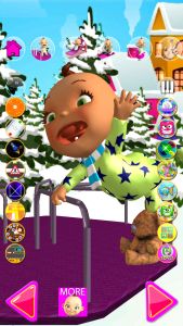 اسکرین شات 3 بازی Talking Babsy Baby Xmas Games