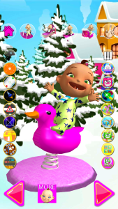 اسکرین شات 8 بازی Talking Babsy Baby Xmas Games