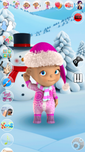 اسکرین شات بازی Talking Baby Babsy Winter Fun 1