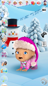 اسکرین شات بازی Talking Baby Babsy Winter Fun 3