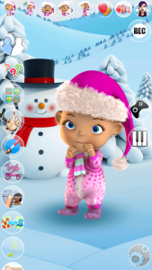 اسکرین شات بازی Talking Baby Babsy Winter Fun 2