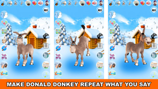 اسکرین شات بازی Talking Donald Donkey Ice Fun 8
