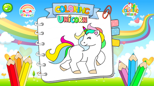 اسکرین شات بازی kawaii unicorn coloring book 3