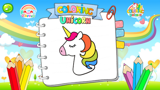 اسکرین شات بازی kawaii unicorn coloring book 5