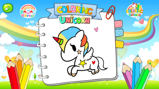 اسکرین شات بازی kawaii unicorn coloring book 4