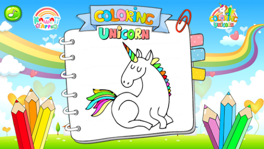 اسکرین شات بازی kawaii unicorn coloring book 7