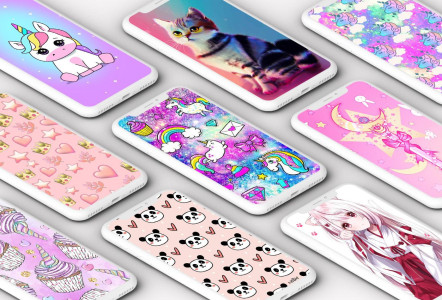 اسکرین شات 1 برنامه Kawaii Wallpaper