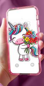 اسکرین شات برنامه Kawaii Unicorn Wallpaper 7