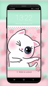 اسکرین شات برنامه Kawaii Cute LockScreen 8