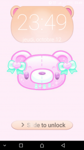 اسکرین شات برنامه Kawaii Cute LockScreen 1