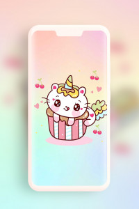 اسکرین شات 2 برنامه Kawaii Wallpapers