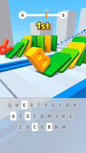 اسکرین شات بازی Type Spin: alphabet run game 1