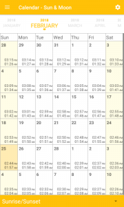 اسکرین شات 4 برنامه Calendar - Sun & Moon