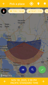 اسکرین شات 2 برنامه Calendar - Sun & Moon