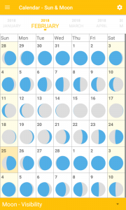اسکرین شات 3 برنامه Calendar - Sun & Moon