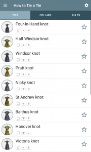 اسکرین شات 1 برنامه Encyclopedia of Tie Knots