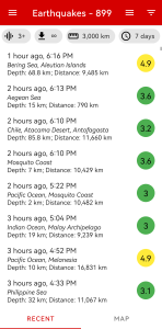 اسکرین شات 2 برنامه Earthquakes