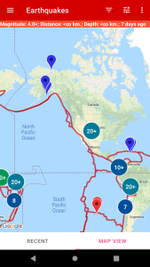 اسکرین شات 4 برنامه Earthquakes
