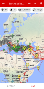 اسکرین شات 1 برنامه Earthquakes