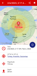 اسکرین شات 4 برنامه Earthquakes