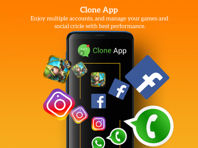 اسکرین شات برنامه Clone App: Dual App Cloner 1