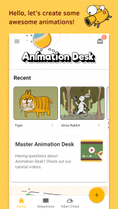 اسکرین شات برنامه Animation Desk–Cartoon & GIF 1