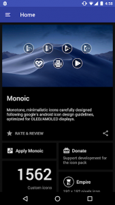 اسکرین شات برنامه Monoic Icon Pack: White, Monotone, Minimalistic 4