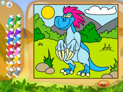 اسکرین شات برنامه Paint by Numbers - Dinosaurs 7