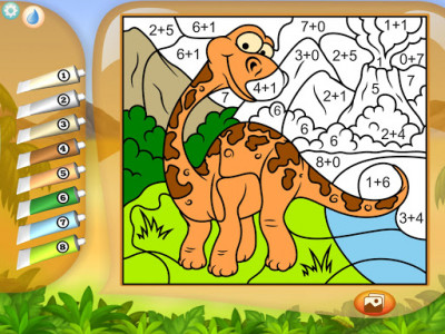 اسکرین شات برنامه Paint by Numbers - Dinosaurs 5