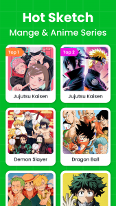 اسکرین شات 4 برنامه Anime AR Draw: How to Draw