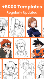 اسکرین شات 3 برنامه Anime AR Draw: How to Draw