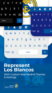 اسکرین شات برنامه Real Madrid Keyboard 2