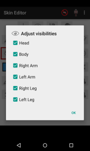 اسکرین شات 4 برنامه Skin Editor for Minecraft