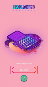 اسکرین شات برنامه Lisa Blackpink Keyboard LED 1