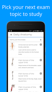 اسکرین شات برنامه Daily Anatomy: Flashcard Quizzes to Learn Anatomy 1