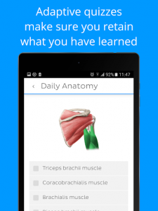 اسکرین شات برنامه Daily Anatomy: Flashcard Quizzes to Learn Anatomy 7